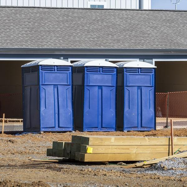 Heavy-duty construction site porta potty in Odessa, Texas
